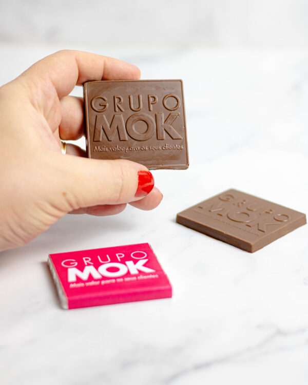 Barrinha de Chocolate Personalizada em Relevo