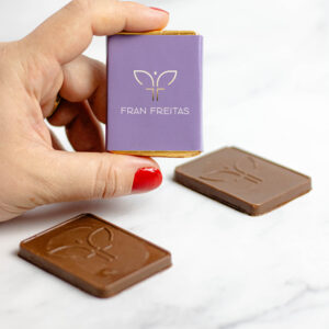 Barrinha de Chocolate Personalizada em Relevo