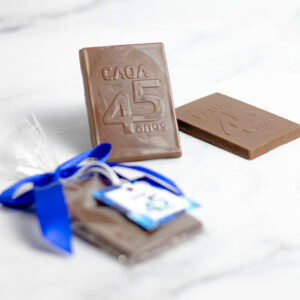 Barrinha de Chocolate Personalizada em Relevo