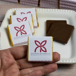 Barrinha Quadrada Lisa de Chocolate