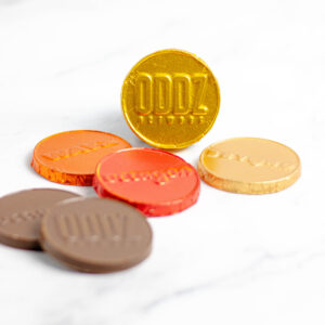 Moeda de Chocolate Personalizada em Relevo
