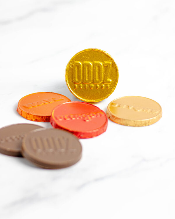 Moeda de Chocolate Personalizada em Relevo - Imagem 2
