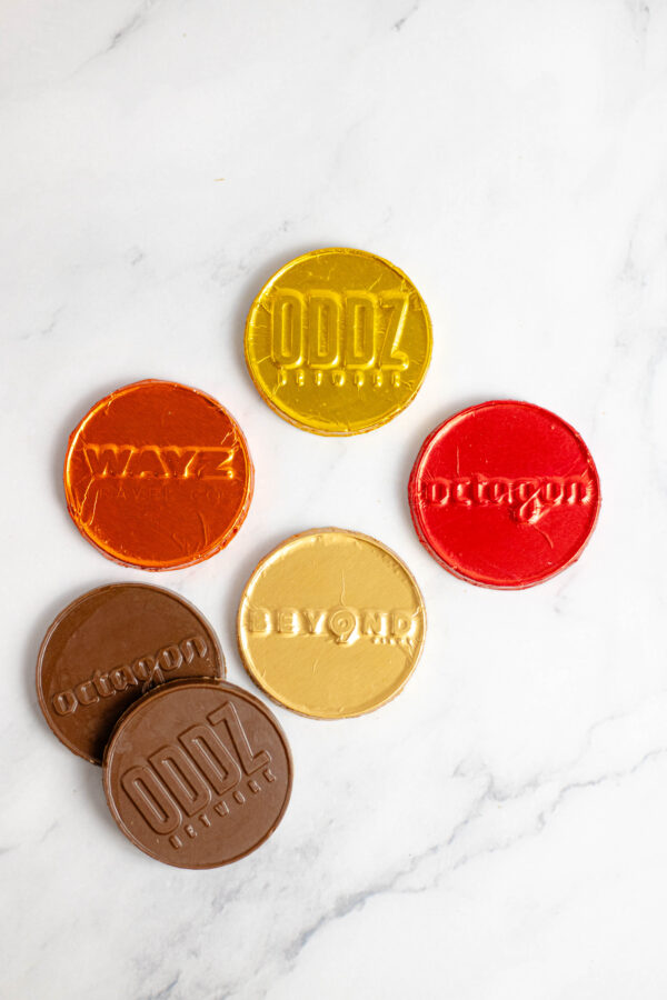 Moeda de Chocolate Personalizada em Relevo - Imagem 4
