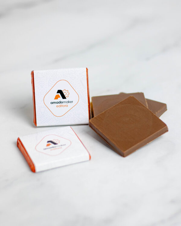 Barrinha Quadrada Lisa de Chocolate - Imagem 4