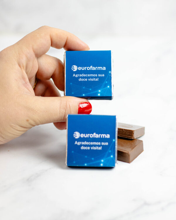 Barrinha Quadrada Lisa de Chocolate - Imagem 6