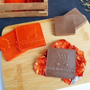 Barrinha de Chocolate Personalizada em Relevo