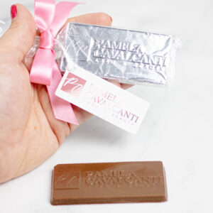 Barrinha de Chocolate Personalizada em Relevo