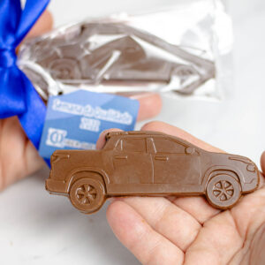 Chocolate Personalizada em Relevo e com Formato Especial