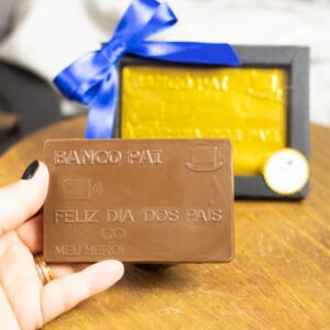 Cartão de Chocolate Banco Pai